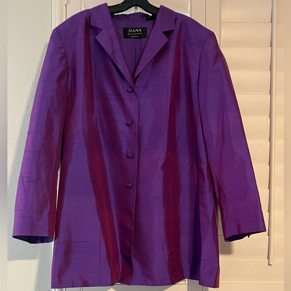 Dana Buchman - 100% Silk Formal Blazer